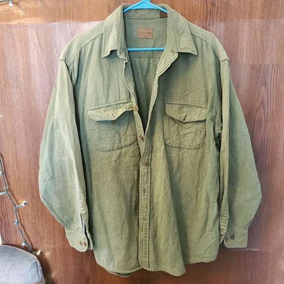 St. John's Bay 100% Cotton Work shirt jacket in multiple colors - Picture 3 of 14